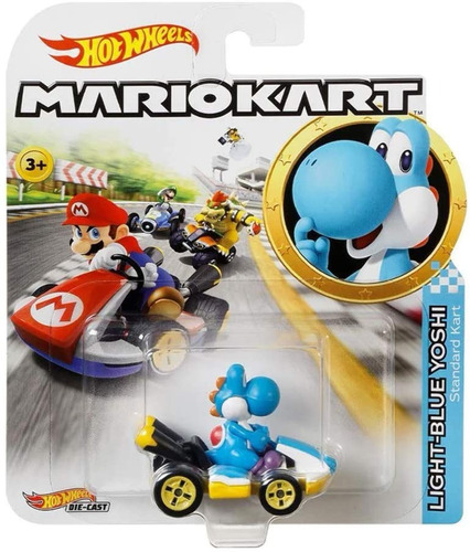 Yoshi Light Blue Standard Kart Mariokart Edicion Limitada