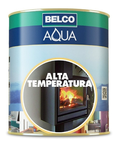 Esmalte Sintetico Alta Temperatura Belco Aqua 0.9lt Negro