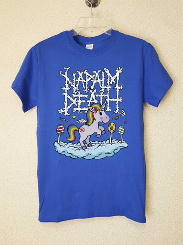 Polera Napalm Death Unicorn Unicornio Metal Abominatron