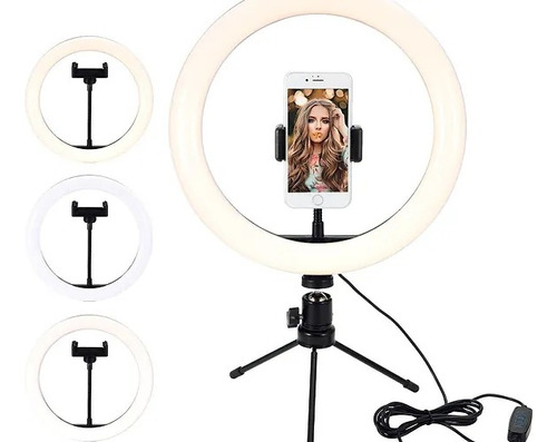 Aro De Luz Anillo Led 26cm Maquillaje Fotografia Tik Tok