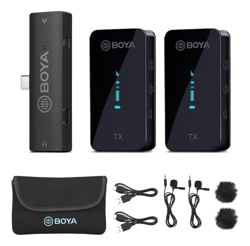 Microfono Lavalier Inalambrico Boya, By-xm6-s6, Usb C, Mi...