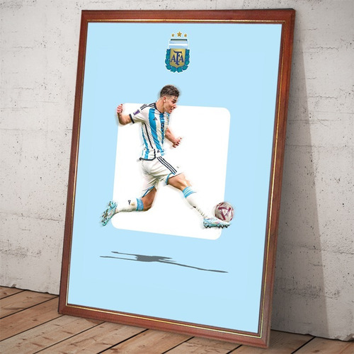 Cuadro Decorativo Julian Alvarez Seleccion Argentina Mundial