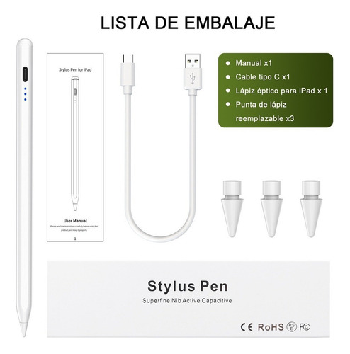 Pluma Lápiz Óptico Para iPad Tablet (2018-2023),stylus Pen