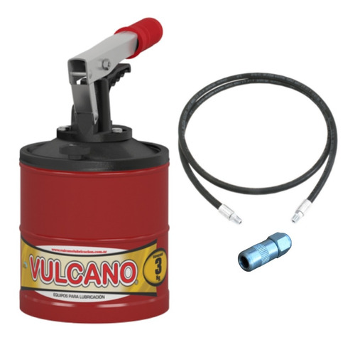 Engrasador Grasera Manual Vulcano Gp161 3kg Manguera Y Pico