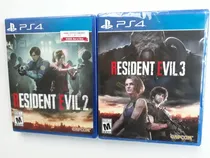 Comprar Resident Evil 2 + 3 Juegos Ps4 Nuevos Y Sellados
