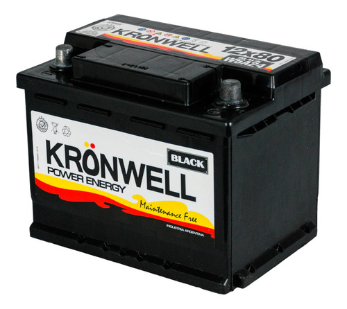 Bateria Kronwell 12x75 Alta 12v 75ah W5a24 Derecho