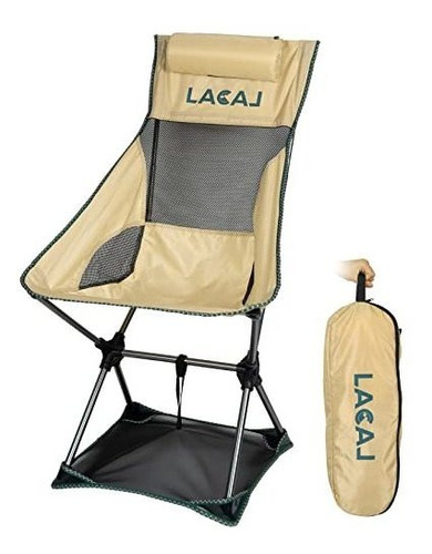 Silla Plegable De Camping Liviano Con Almohada Suave R2kpg