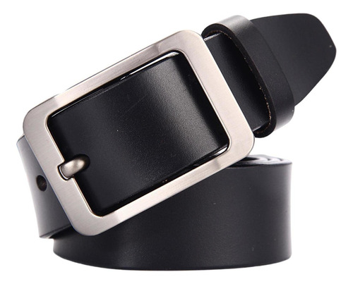 Men's Leather Belt Vintage Style Alloy Buckle