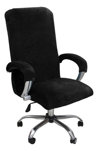 ~? Velvet Plush Stretch Computer Office Chair Cover Con Braz
