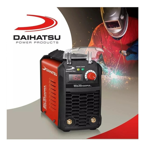 Soldadora Daihatsu S21-160 Inverter 160a + Mascara + Cepillo