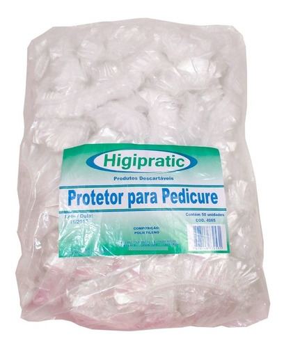 Protetor Bacia Descartável Higipratic Pedicure - Pacote 50un
