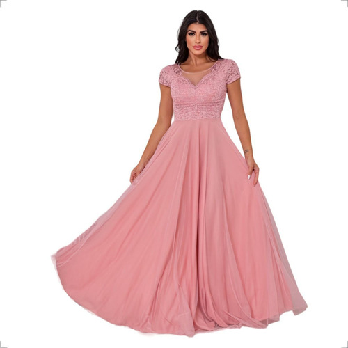 Vestido De Festa Azul Royal - Madrinha, Casamento Formatura