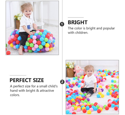 50 Bolas De Plástico Para Niños Con Forma De Bola Oceánica,