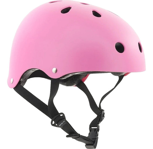 Casco Protección Certificado Patines Skate Scooter - Rosado