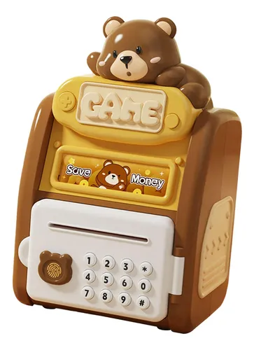 Hucha Electrónica Con Huella Dactilar Para Niños – Caja Fuerte Con Contraseña, Gran Capacidad, Regalo Para Niñas Y Niños (Rosa Y Púrpura)