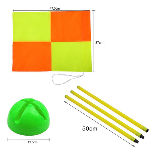 Bandera De Fútbol, Bandera De Campo De Fútbol Y Base Verde D