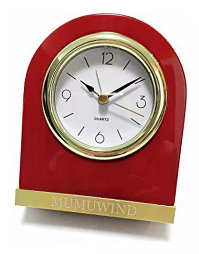 Reloj de mesa con alarma, rojo