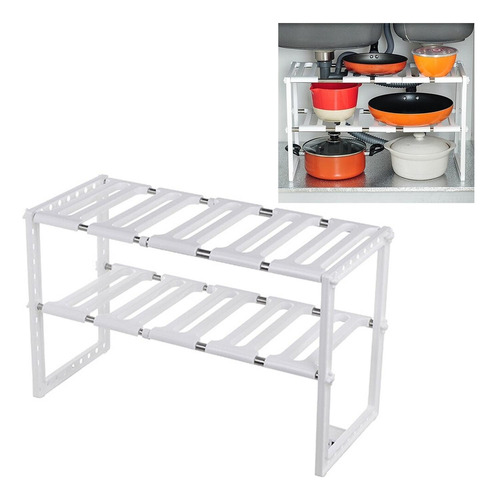 Organizador Multifuncional Cocina  Hogar Repisa Ajustable 