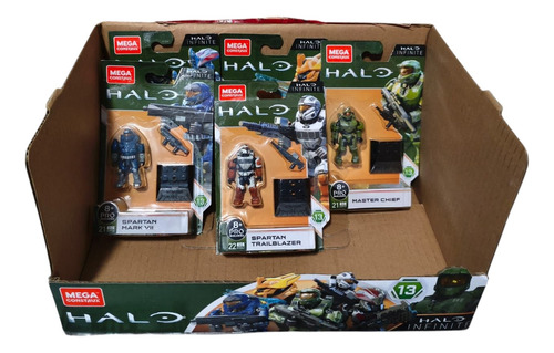 Mega Construx Halo Heroes Serie 13 Con Stand + 2 Regalos (Usado)