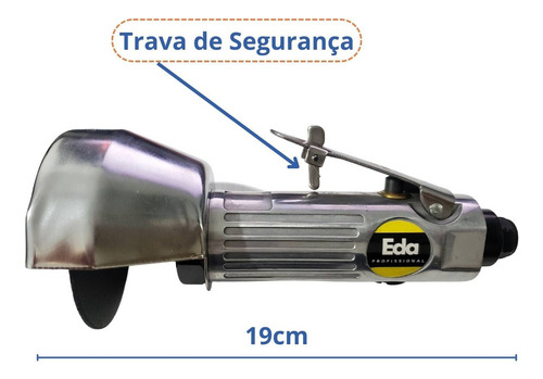 Cortador Lateral Pneumático 3 Pol. + 5 Disco Corte