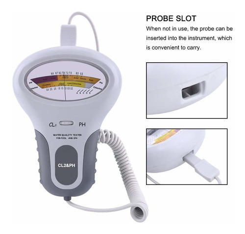Kit De Prueba De Ph Y Cloro 2 En 1 Pc-102