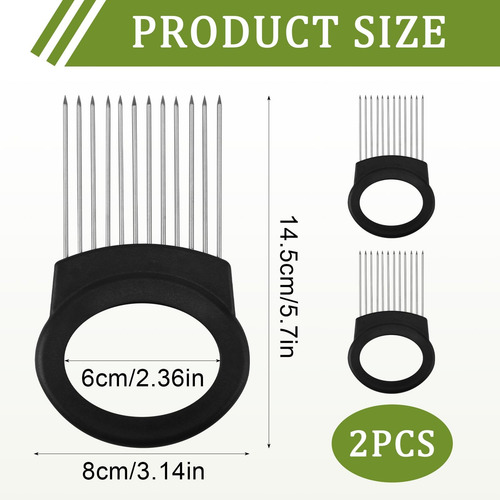 2 Pcs Soporte De Cilindros De Cebolla, Herramienta De Corte