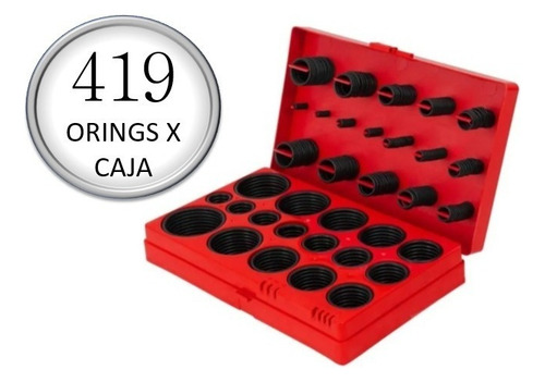 Juego De Empaques O- Ring Estándar Estuche Con 419 Piezas P
