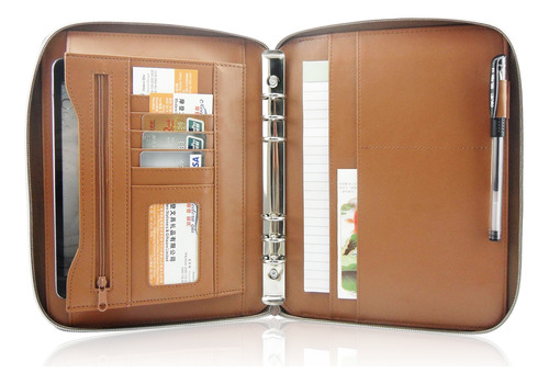 Carpeta De Piel Para Hombre De Negocios Folders Padfolio Pu