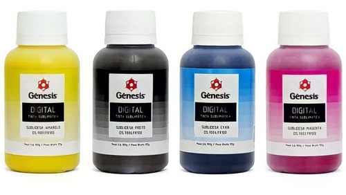 Tinta Sublimática Digital Gênesis 100ml Kit 4 Cores