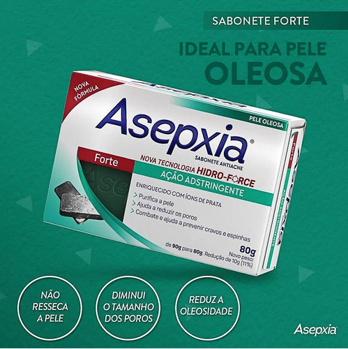Imagem 3 de 4 de Sabonete Em Barra Asepxia Forte 80g