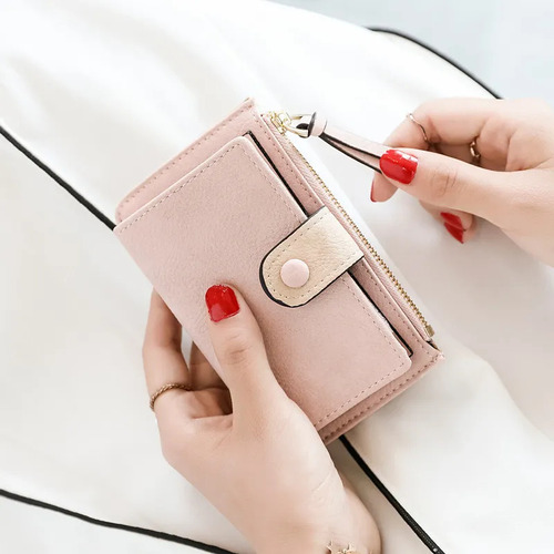 Cartera Corta Moderna, Funda For Llaves De Estilo Coreano P