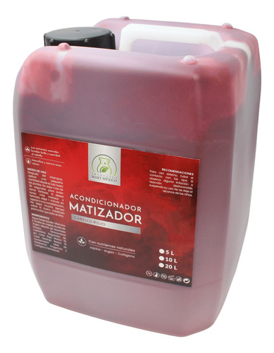  Acondicionador Capilar Baño De Color Rojo 5 Litros