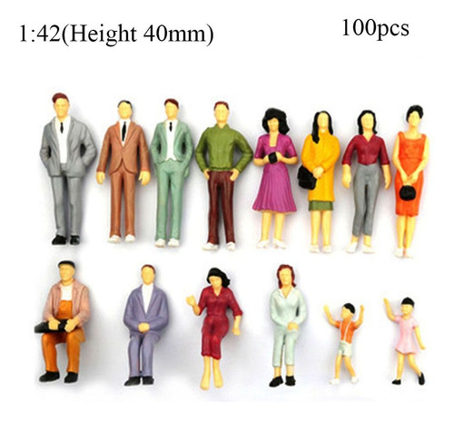 Figuras De Personas, Trenes, Maquetas, Construcción De Abdom