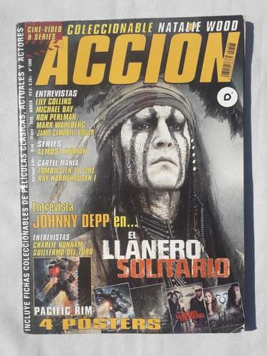 Revista Antigua * Accion * N° 1308 Tapa Johnny Depp Cine Pe