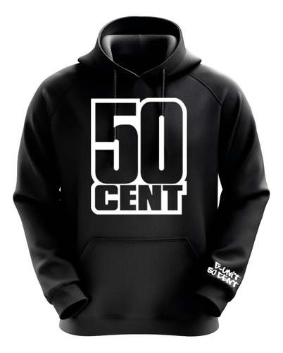 Polerón Negro 50 Cent Diseño 1