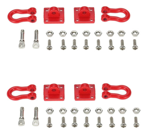 4pcs Rc Car Tow Hook Para Hsp Axial Scx10 D90 Car Truck