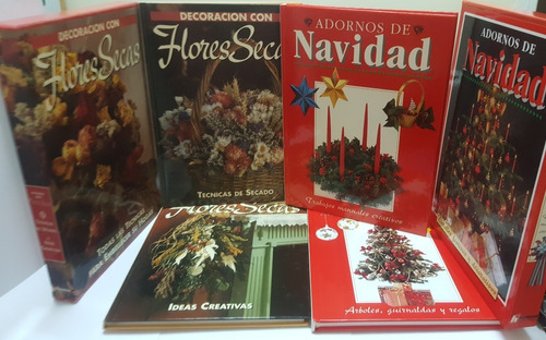 Decoraciones Con Flores Secas + Adornos De Navidad (4 Tomos)