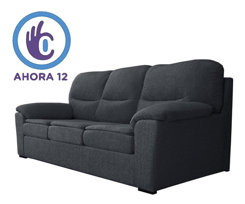 Sillon Sofa 3 Cuerpos Premium Chenille  Fullconfort Premium