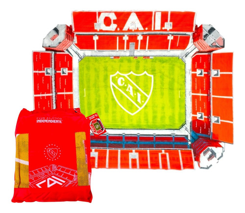 Toallón Estadio Futbol Ideal Secado Rápido Oficial ++ Rojo Independiente