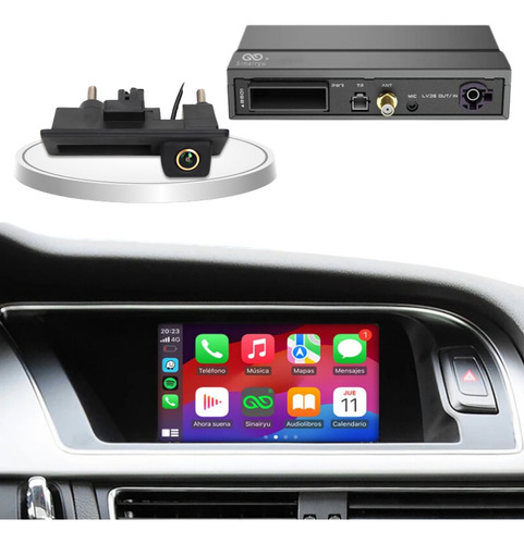 Módulo Carplay Android Auto Apple Audi A4 A5 Q5 + Câmera Ré