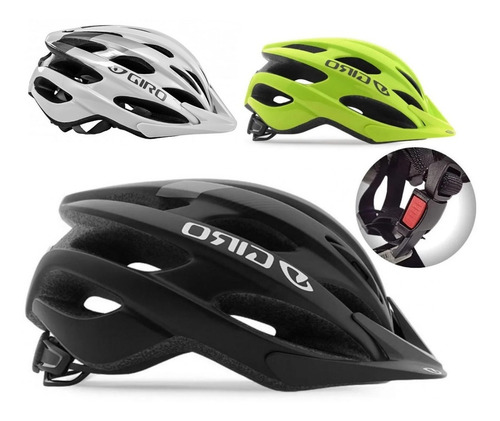 Capacete Bike Ciclismo Giro Revel Preto (54-61cm)