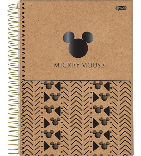 Caderno Espiral Capa Dura 80fls Mickey E Minnie Kraft