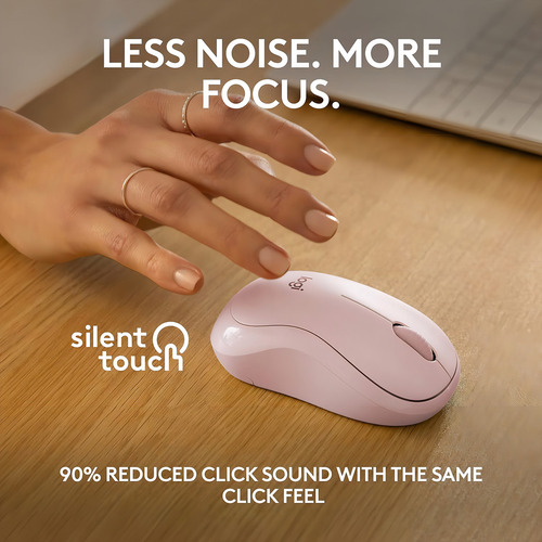 Mouse Inalámbrico Logitech M240 Silent Bluetooth Color Rosa