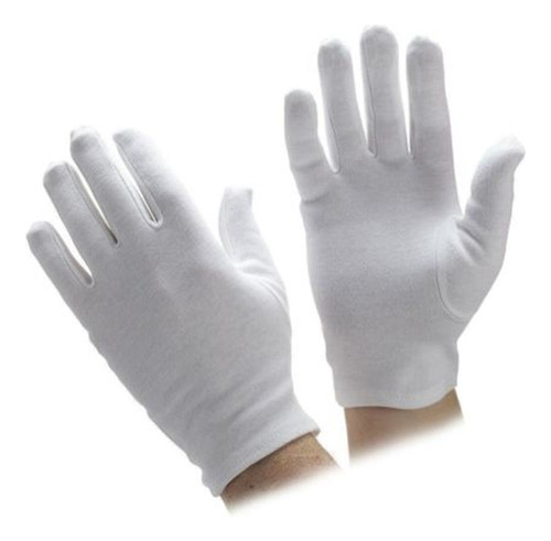 Guantes De Etiqueta, 100% Algodón, Blancos, Beauty Magician