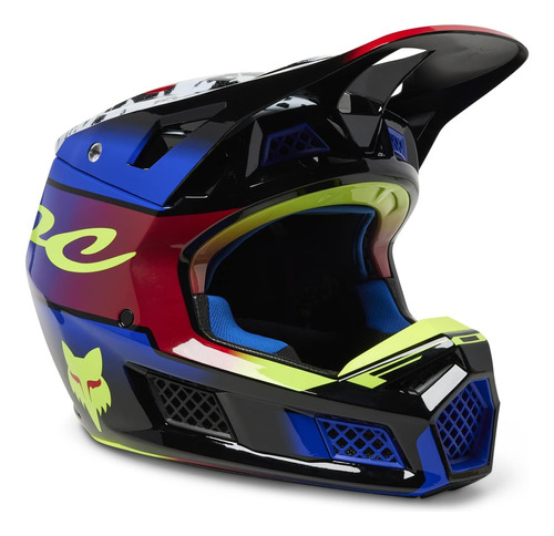 Casco Para Moto Fox Racing Men's V3 Rs Talla Xl Color Negro