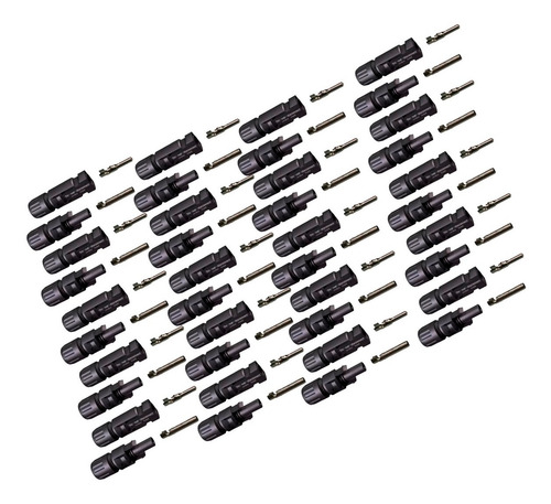 Kit 20 Par Conector Mc4 Para Painel Placa Solar Fotovoltaico