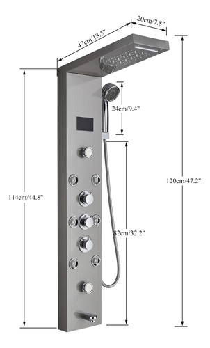 Led Paneles De Ducha Acero Inoxidable Sistema De Ducha