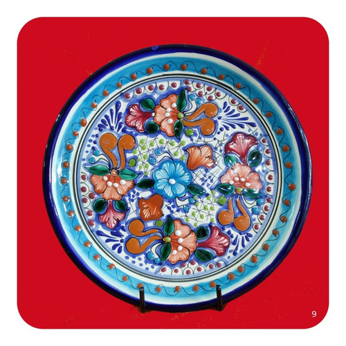 Imagen 10 de 10 de Plato De Talavera Poblana Color 25 Cm Varios Modelos Plt