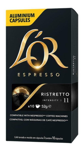 Cápsulas Para Nespresso, Ristretto, Café Lor