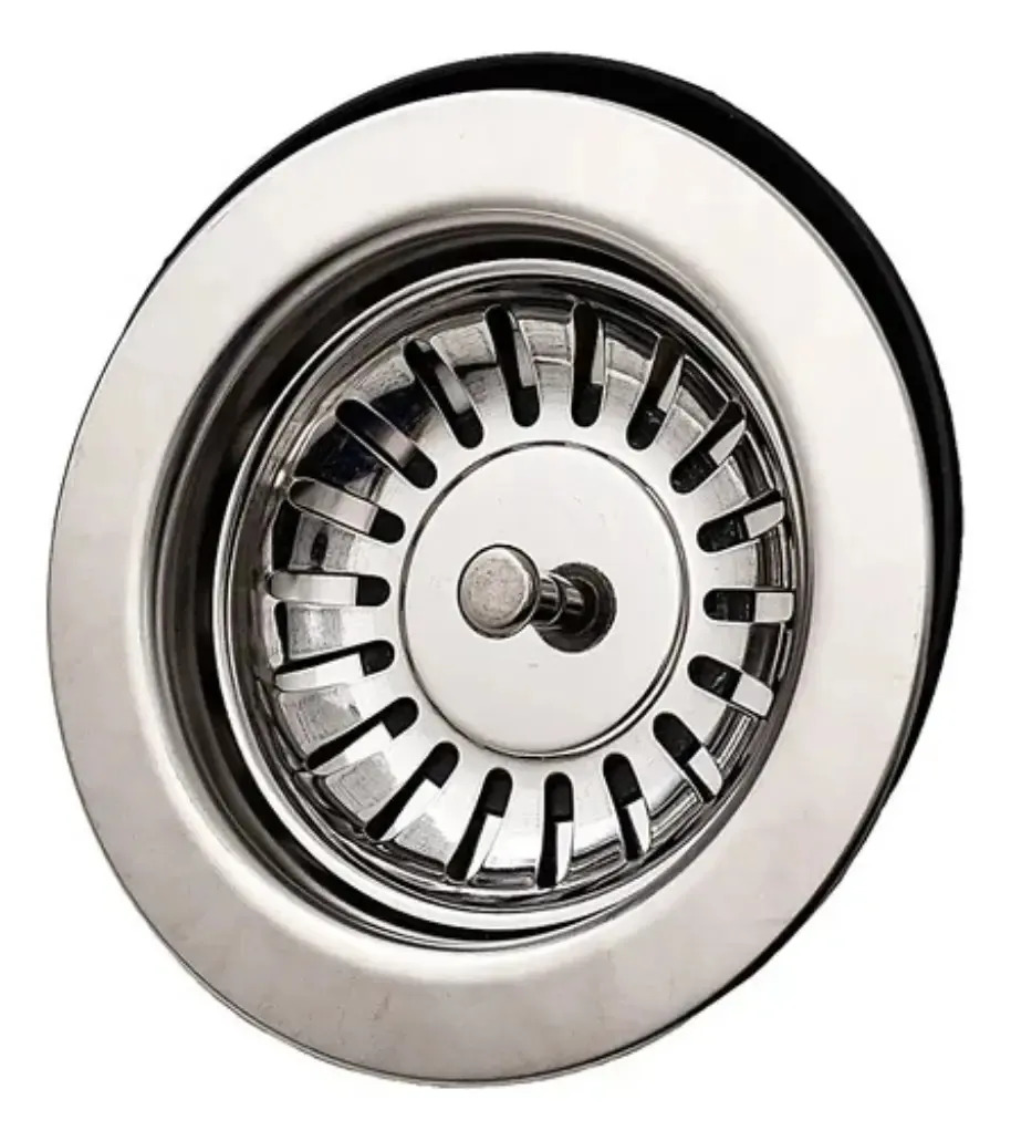 Valvula De Pias Cubas Aço Inox Tramontina 4 1/2 Prateado Prateado